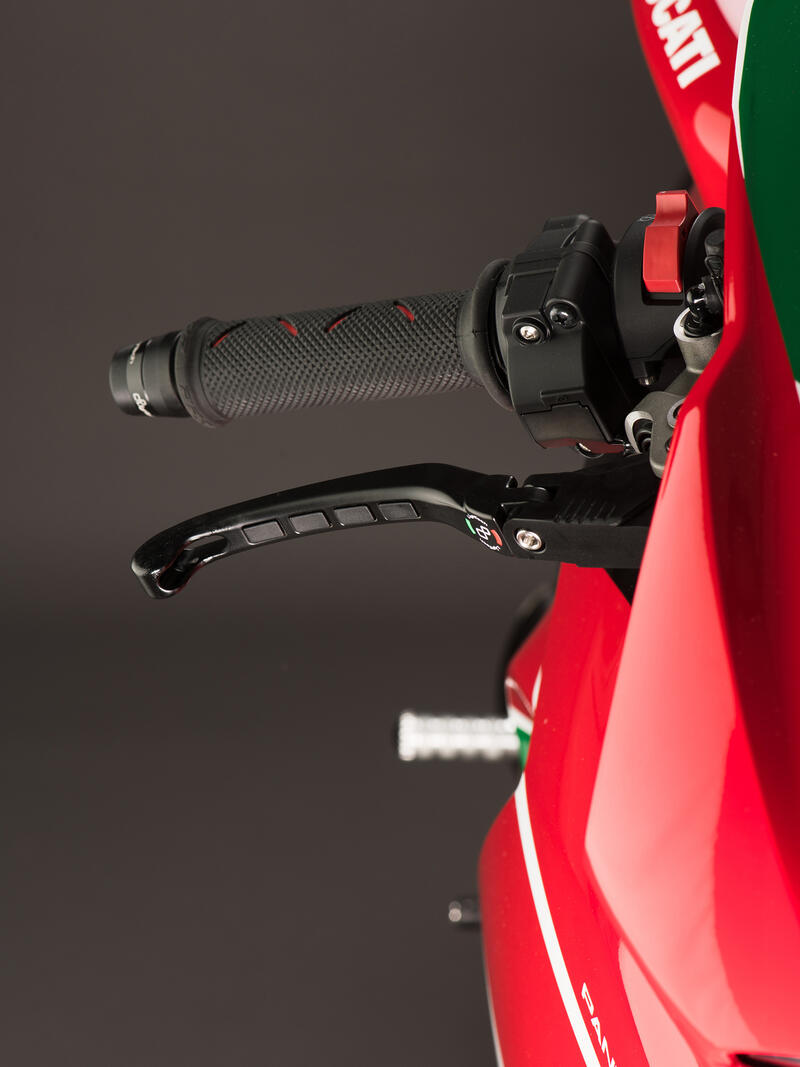 Leva Freno Ribaltabile (Tipo K) per Ducati, Triumph, Aprilia, Honda Nero